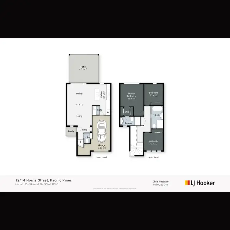 Floorplan of Homely townhouse listing, 12/14 Norris Street, Pacific Pines QLD 4211