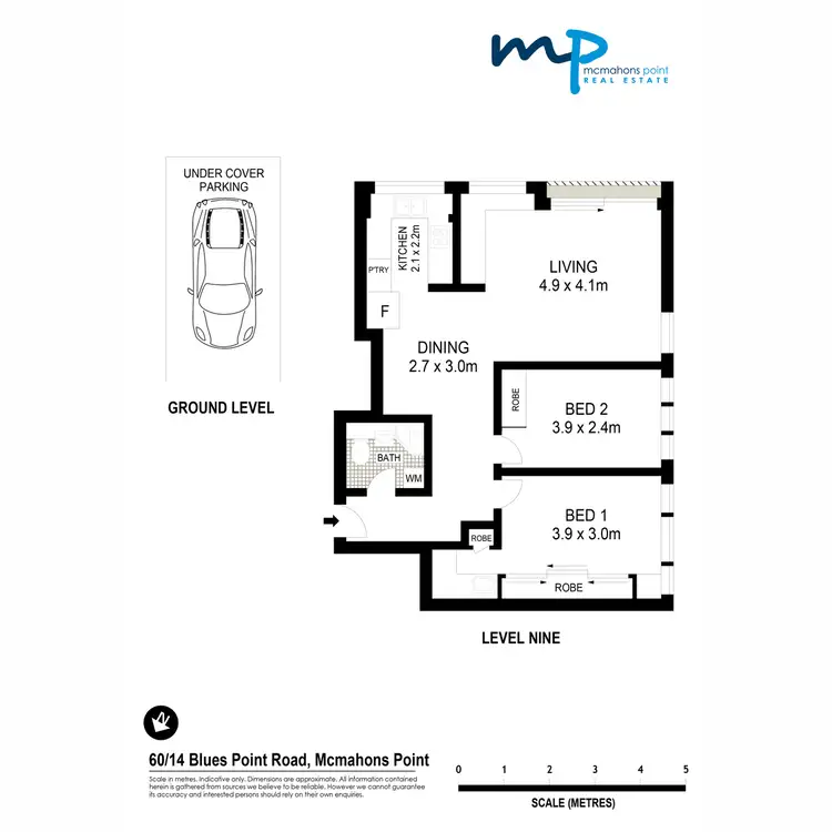 Floorplan of Homely apartment listing, 60/14-28 Blues Point Road, Mcmahons Point NSW 2060