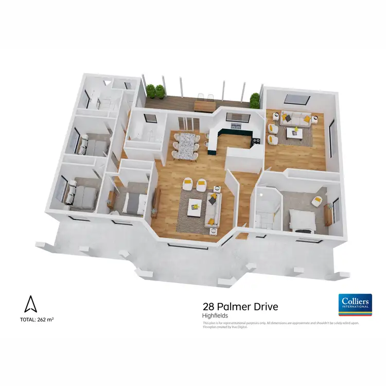 Floorplan of Homely house listing, 28 Palmer Drive, Highfields QLD 4352
