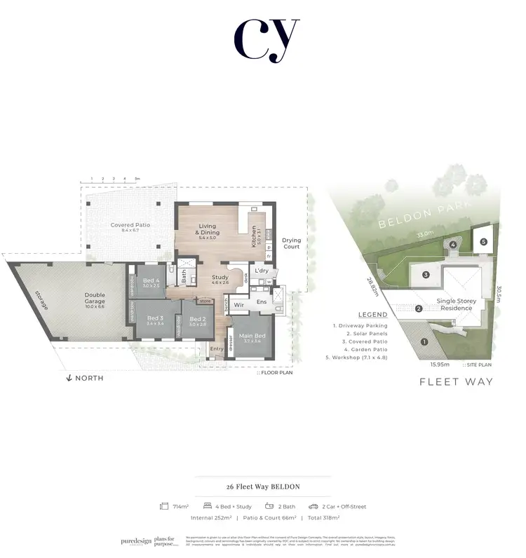 Floorplan of Homely house listing, 26 Fleet Way, Beldon WA 6027