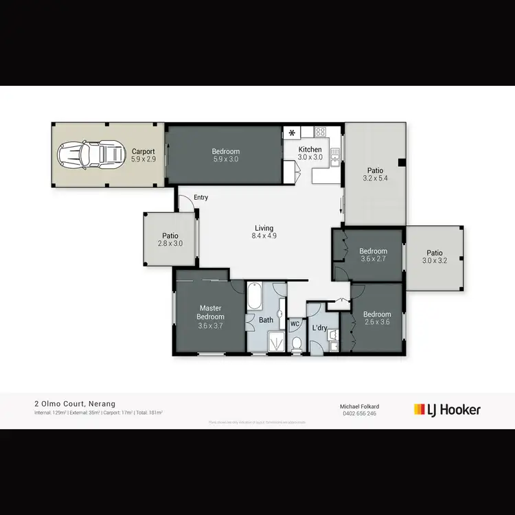 Floorplan of Homely house listing, 2 Olmo Court, Nerang QLD 4211
