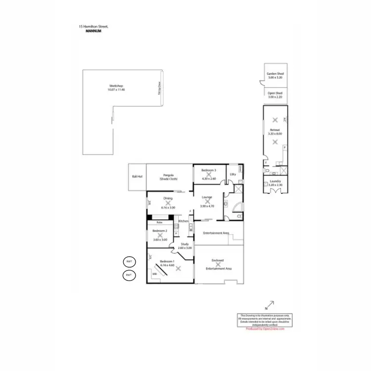 Floorplan of Homely house listing, 15 Hamilton Street, Mannum SA 5238
