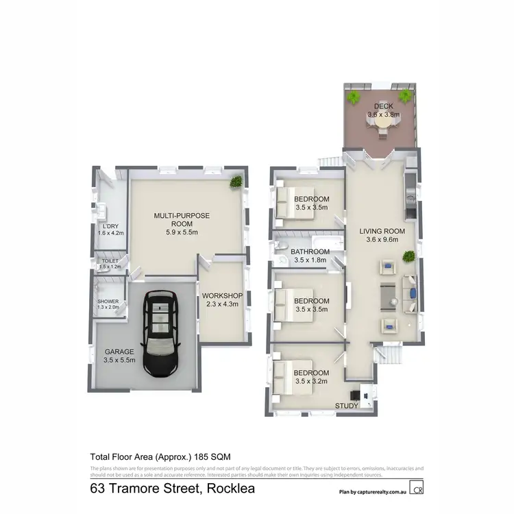 Floorplan of Homely house listing, 63 Tramore Street, Rocklea QLD 4106
