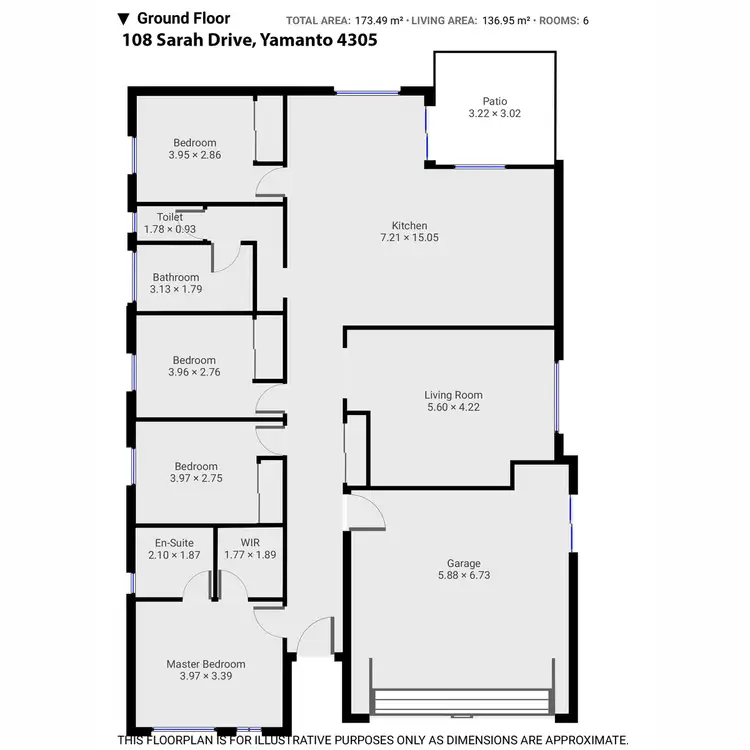 Floorplan of Homely house listing, 108 Sarah Drive, Yamanto QLD 4305