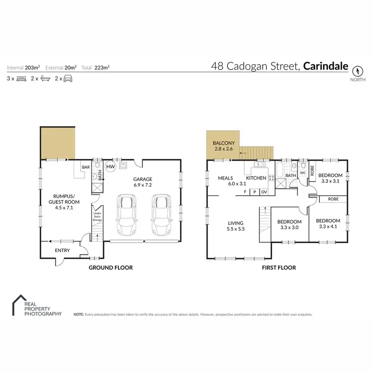 Floorplan of Homely house listing, 48 Cadogan Street, Carindale QLD 4152