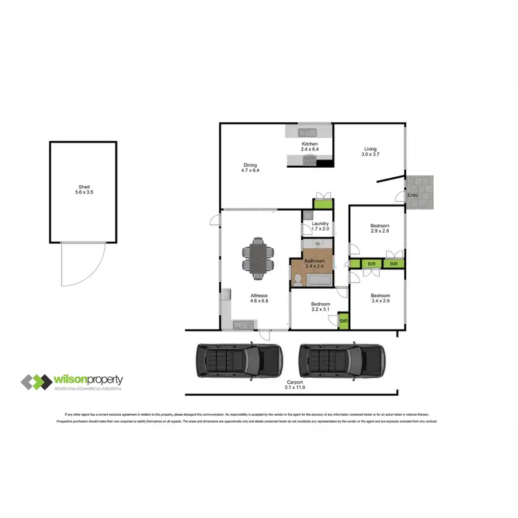 Floorplan of Homely house listing, 3 Burnet Place, Traralgon VIC 3844