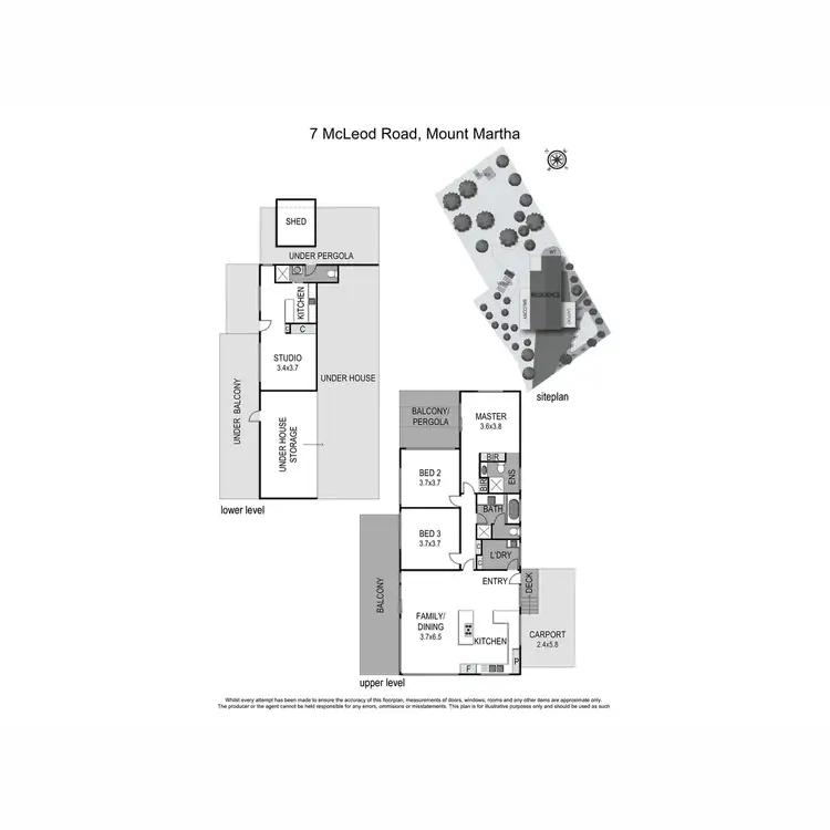 Floorplan of Homely house listing, 7 McLeod Road, Mount Martha VIC 3934