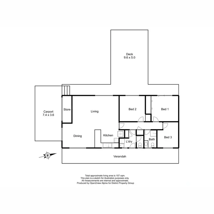 Floorplan of Homely house listing, 3 Finch Street, Sawmill Settlement VIC 3723