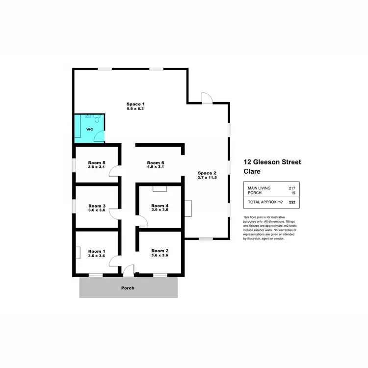 Floorplan of Homely house listing, 12 Gleeson Street, Clare SA 5453