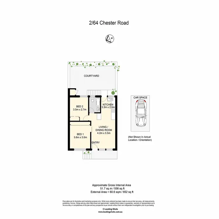 Floorplan of Homely unit listing, 2/64 Chester Road, Annerley QLD 4103