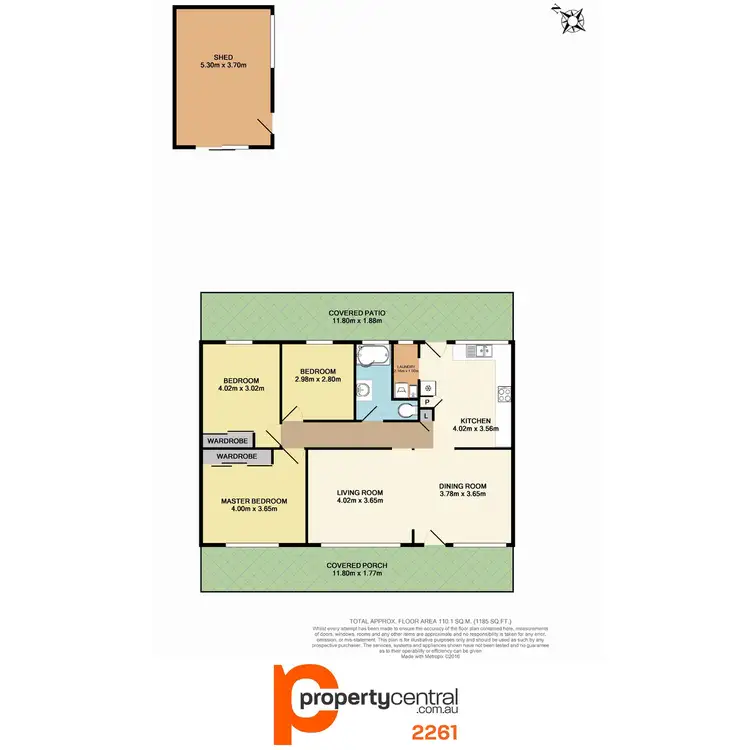 Floorplan of Homely house listing, 9 Waroon Avenue, Berkeley Vale NSW 2261
