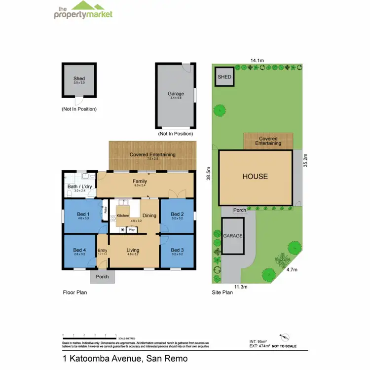 Floorplan of Homely house listing, 1 Katoomba Avenue, San Remo NSW 2262