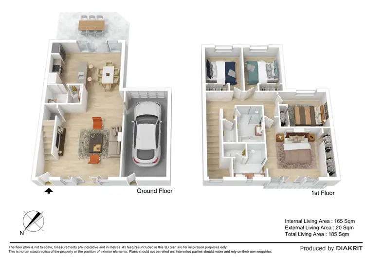 Floorplan of Homely townhouse listing, 67/1-49 Lavender Drive, Griffin QLD 4503