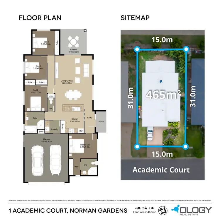 Floorplan of Homely house listing, 1 Academic Court, Norman Gardens QLD 4701