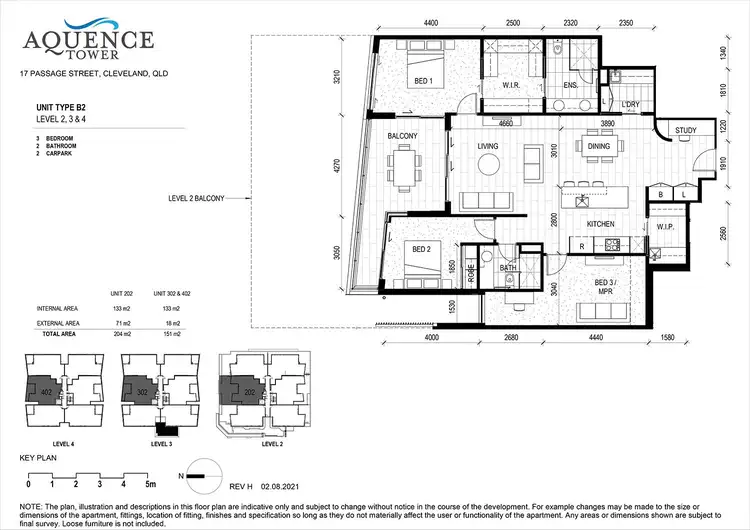 Floorplan of Homely apartment listing, 302/17 Passage Street, Cleveland QLD 4163