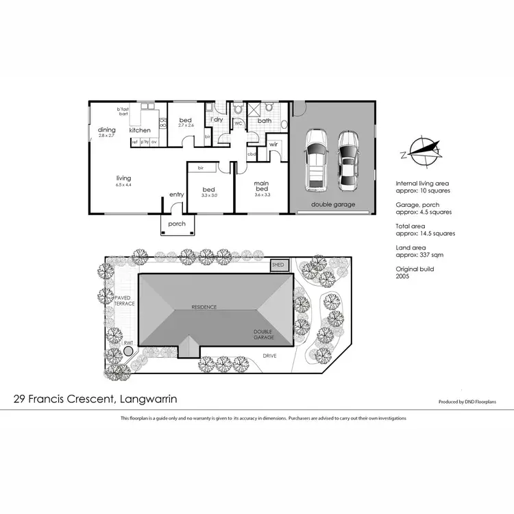 Floorplan of Homely unit listing, 29 Francis Crescent, Langwarrin VIC 3910