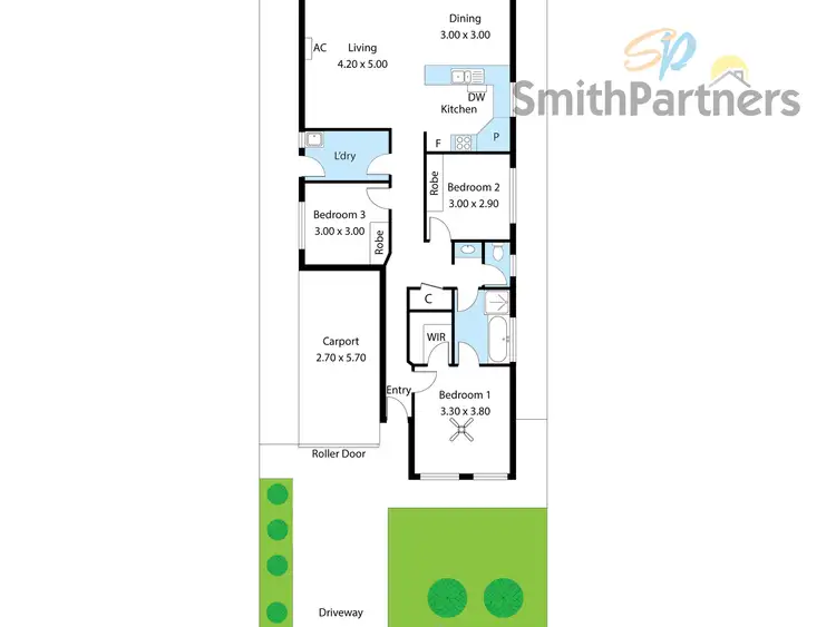 Floorplan of Homely house listing, 74 Strathaird Boulevard, Smithfield SA 5114