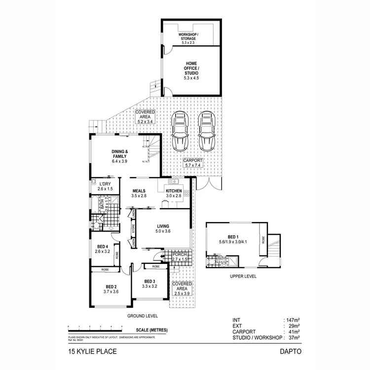 Floorplan of Homely house listing, 15 Kylie Place, Dapto NSW 2530
