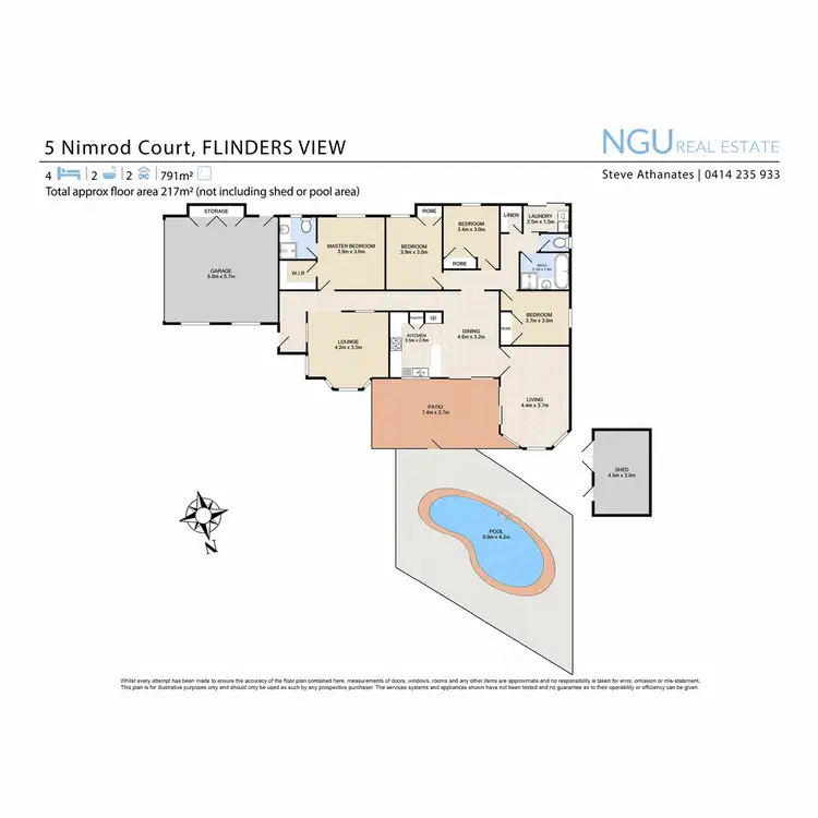 Floorplan of Homely house listing, 5 Nimrod Court, Flinders View QLD 4305