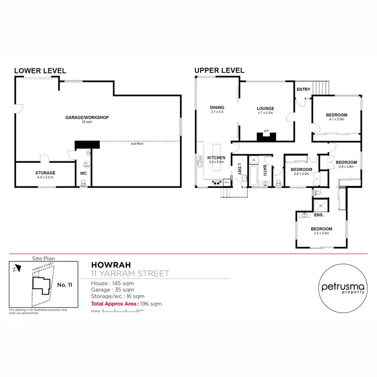 Floorplan of Homely house listing, 11 Yarram Street, Howrah TAS 7018