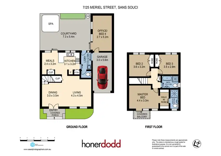 Floorplan of Homely townhouse listing, 7/25-29 Meriel Street, Sans Souci NSW 2219