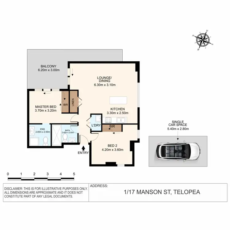 Floorplan of Homely unit listing, 1/17 Manson Street, Telopea NSW 2117