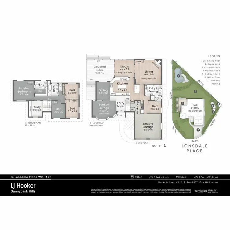 Floorplan of Homely house listing, 14 Lonsdale Place, Wishart QLD 4122