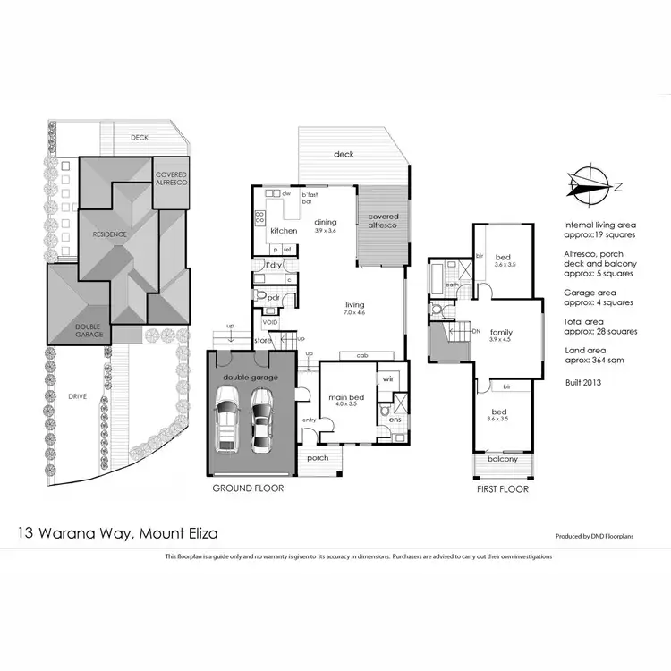 Floorplan of Homely house listing, 13 Warana Way, Mount Eliza VIC 3930