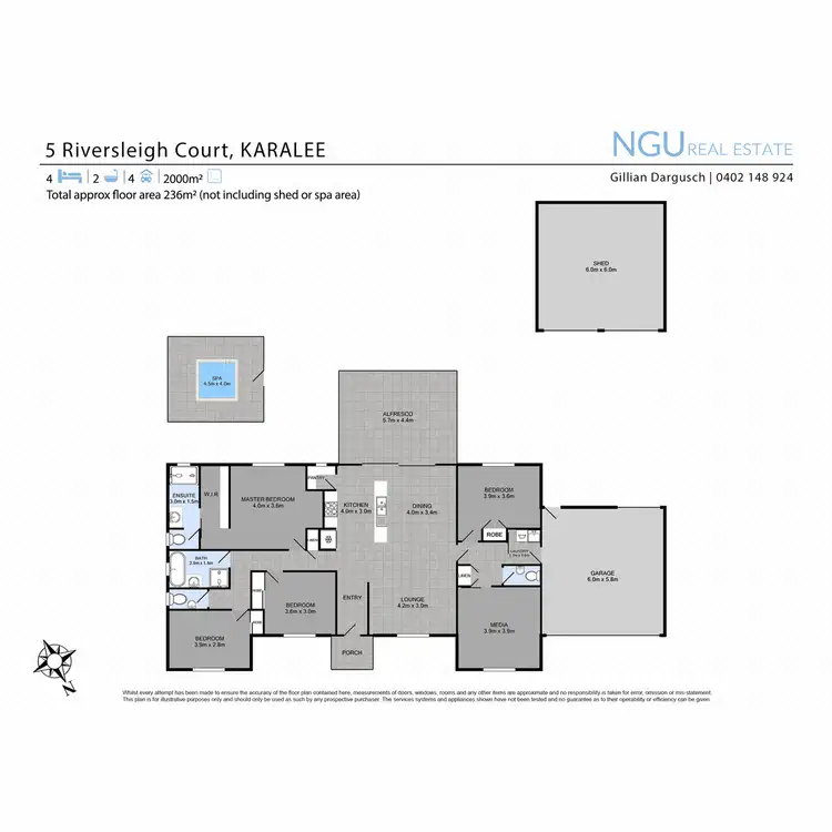 Floorplan of Homely house listing, 5 Riversleigh Court, Karalee QLD 4306