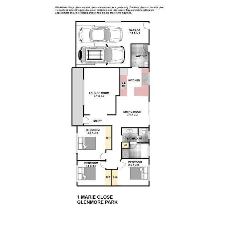 Floorplan of Homely house listing, 1 Mari Close, Glenmore Park NSW 2745
