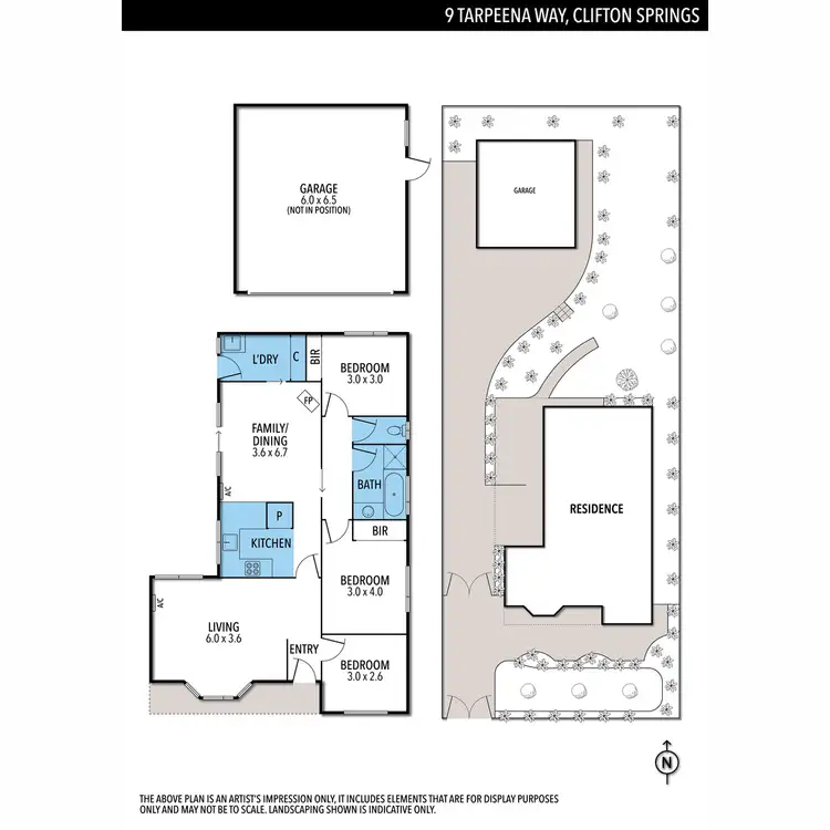 Floorplan of Homely house listing, 9 Tarpeena Way, Clifton Springs VIC 3222