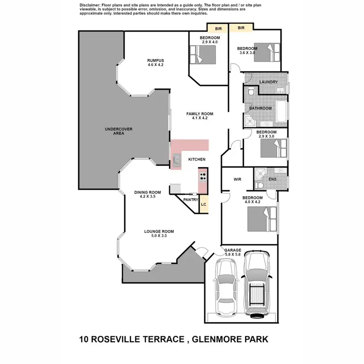 Floorplan of Homely house listing, 10 Roseville Terrace, Glenmore Park NSW 2745