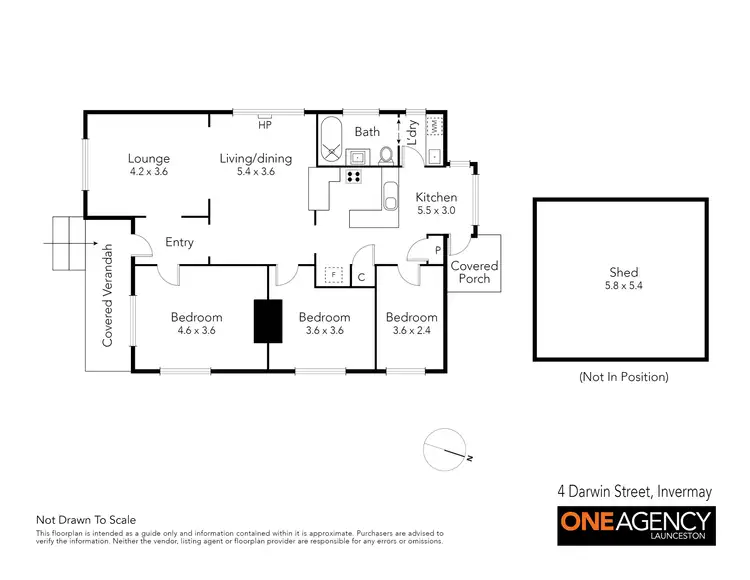 Floorplan of Homely house listing, 4 Darwin Street, Invermay TAS 7248