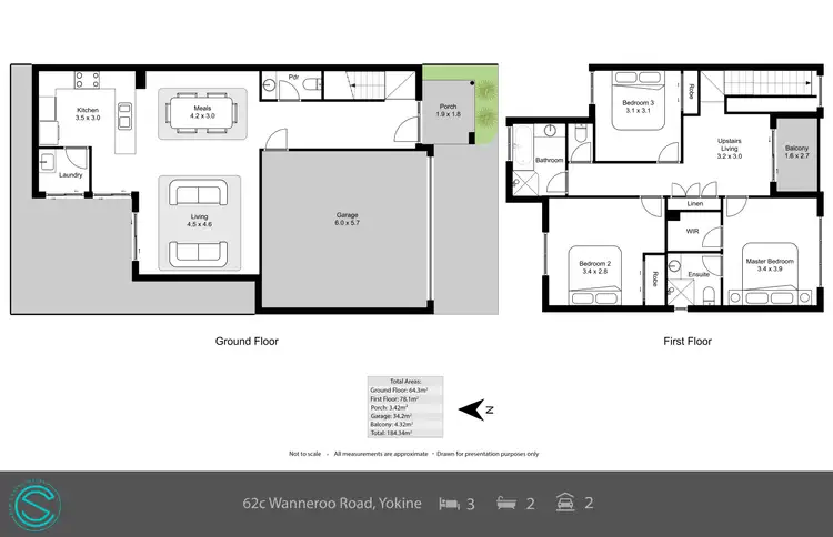 Floorplan of Homely townhouse listing, 62C Wanneroo Road, Yokine WA 6060