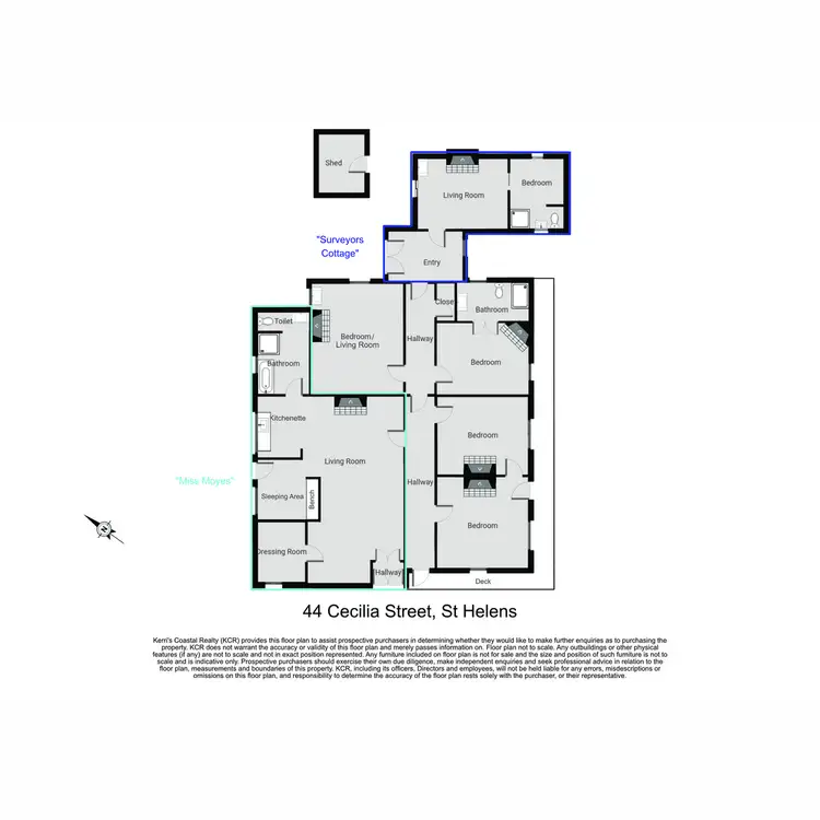 Floorplan of Homely house listing, 44 Cecilia Street, St Helens TAS 7216