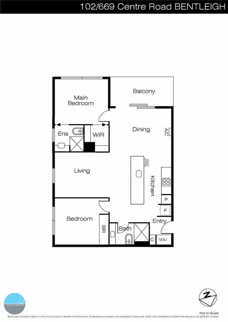 Floorplan of Homely apartment listing, 102/669 Centre Road, Bentleigh East VIC 3165