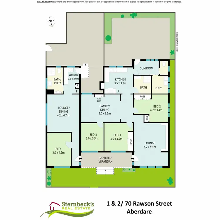 Floorplan of Homely house listing, 1 & 2/70 Rawson Street, Aberdare NSW 2325