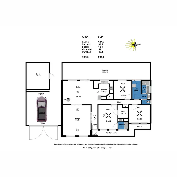 Floorplan of Homely house listing, 2 Mitchell Court, Williamstown SA 5351