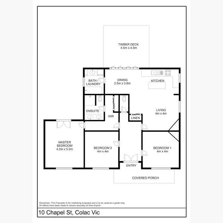 Floorplan of Homely house listing, 10 Chapel Street, Colac VIC 3250