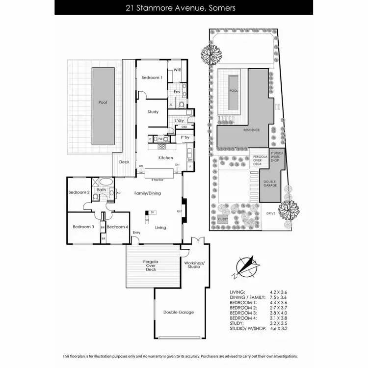 Floorplan of Homely house listing, 21 Stanmore Avenue, Somers VIC 3927