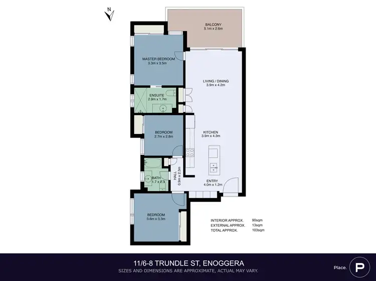 Floorplan of Homely apartment listing, 11/6-8 Trundle Street, Enoggera QLD 4051