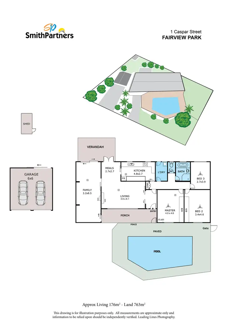Floorplan of Homely house listing, 1 Caspar Street, Fairview Park SA 5126