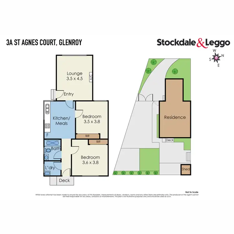 Floorplan of Homely unit listing, 3A St Agnes Court, Glenroy VIC 3046