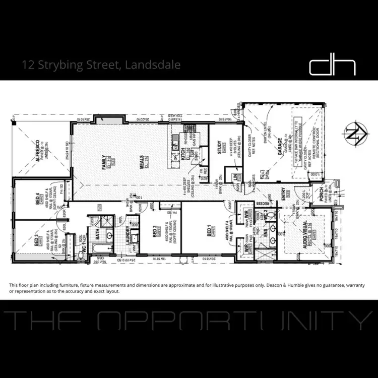 Floorplan of Homely house listing, 12 Strybing Street, Landsdale WA 6065
