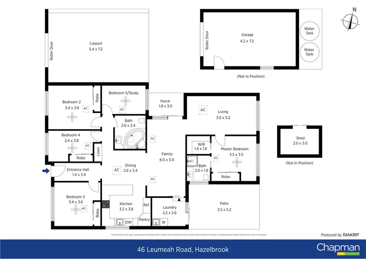 Floorplan of Homely house listing, 46 Leumeah Road, Woodford NSW 2778