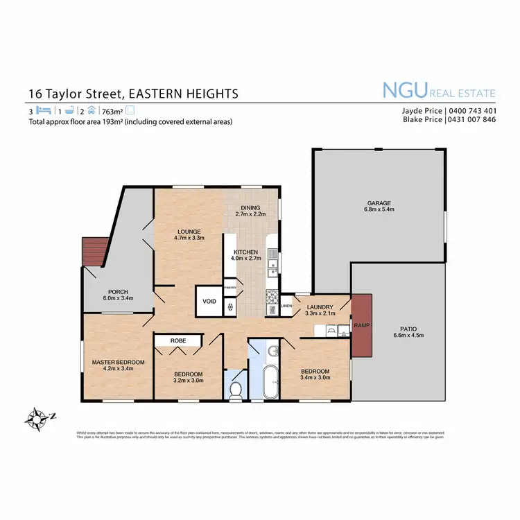 Floorplan of Homely house listing, 16 Taylor Street, Eastern Heights QLD 4305