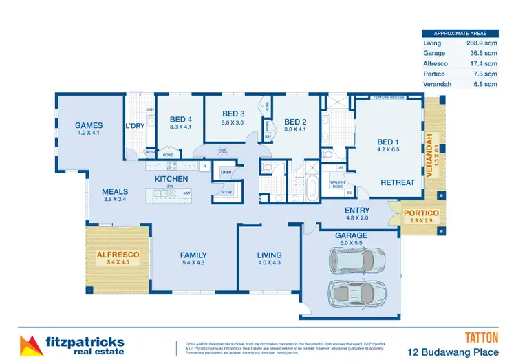 Floorplan of Homely house listing, 12 Budawang Place, Tatton NSW 2650