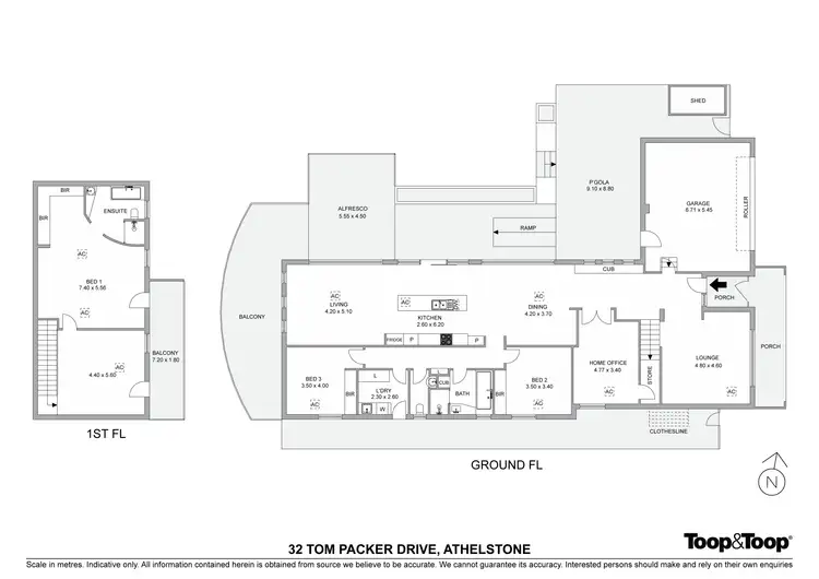 Floorplan of Homely house listing, 32 Tom Packer Drive, Athelstone SA 5076