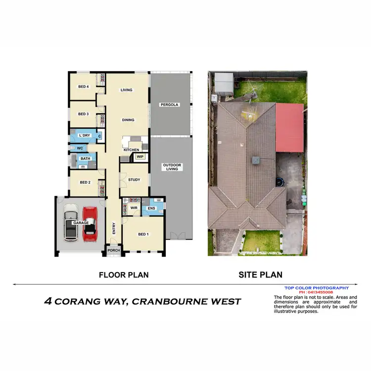 Floorplan of Homely house listing, 4 Corang Way, Cranbourne West VIC 3977