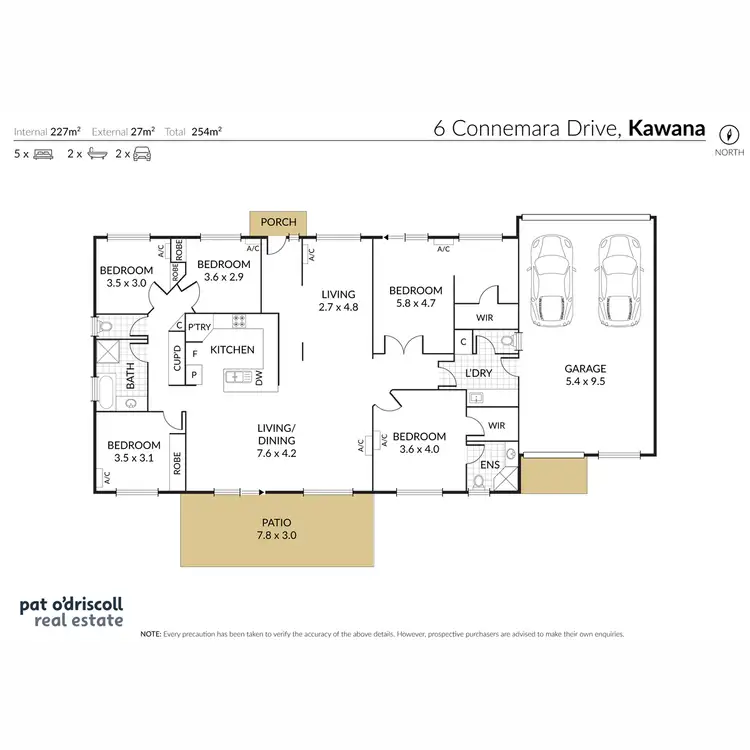 Floorplan of Homely house listing, 6 Connemara Drive, Kawana QLD 4701